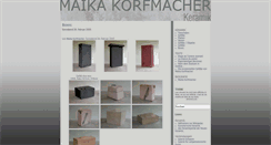 Desktop Screenshot of korfmacher-keramik.com