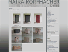 Tablet Screenshot of korfmacher-keramik.com